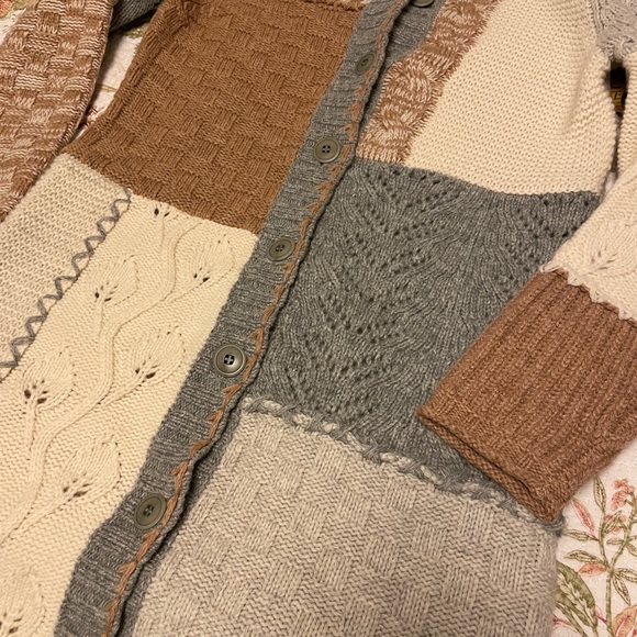 Sundance Multicolor Patchwork Cardigan - Picture 3 of 5